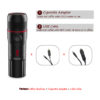 1 Adaptateur Voiture + 1 Câble USB