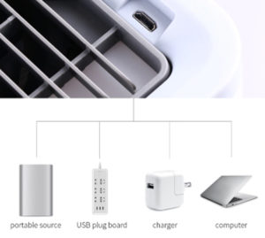 Mini Climatiseur Portable avec Lumières LED