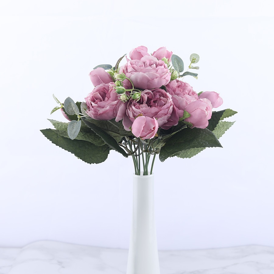 Bouquet de fleurs artificielles pour décoration d'intérieur mariage fête événement