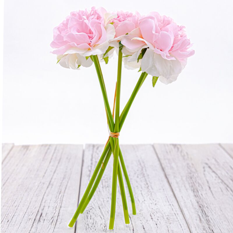 Fleurs artificielles pivoine en soie | Décoration de maison, bouquet de mariage pour mariée, fausses fleurs de haute qualité pour salon