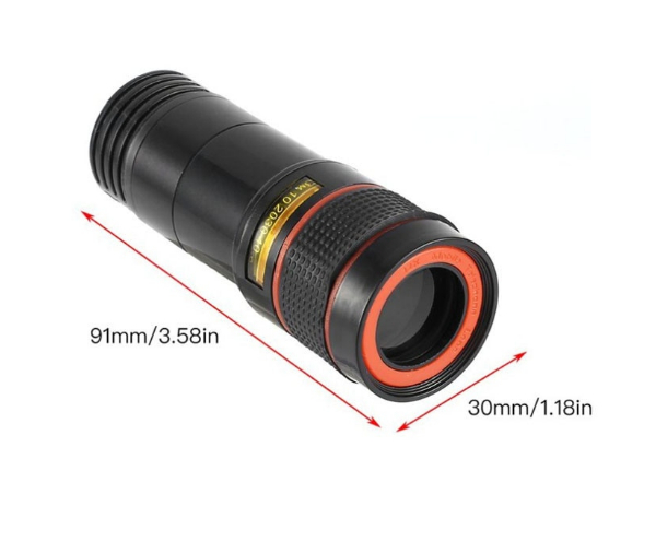 Sans frontières universel 8X 12X Zoom optique téléphone télescope Portable téléphone Portable téléobjectif caméra objectif pour Iphone HUAWEI XaioMi