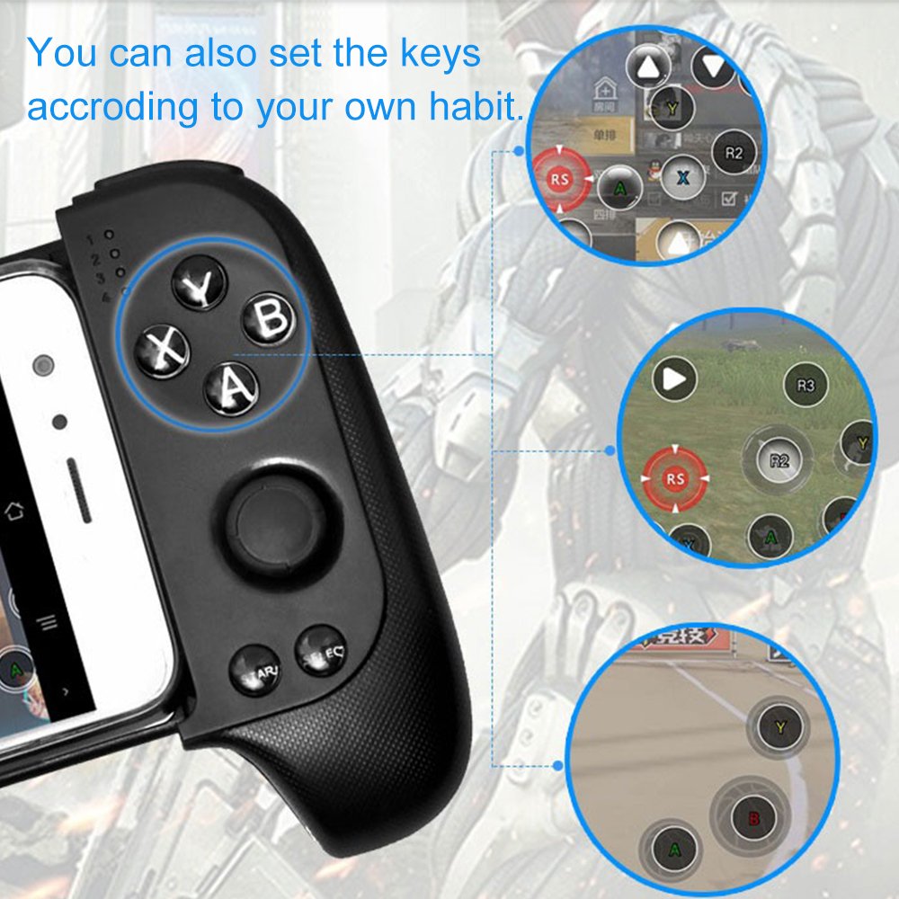 Manette de jeu Bluetooth sans fil 7007F pour téléphone portable