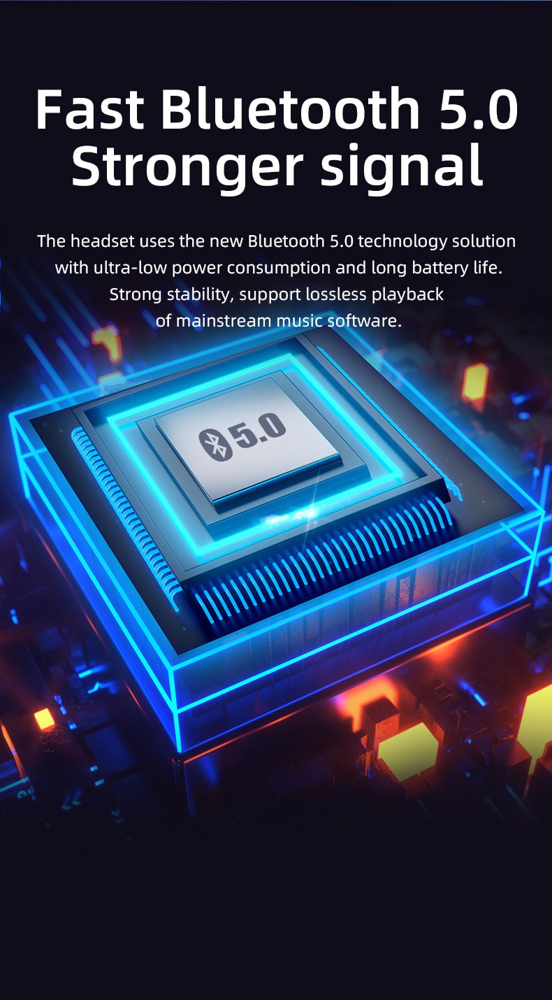 Écouteurs Bluetooth TWS LED Sans fil à empreinte digitale