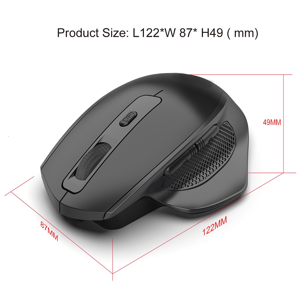 Souris Gaming sans fil Silencieux Rechargeable à 6 boutons