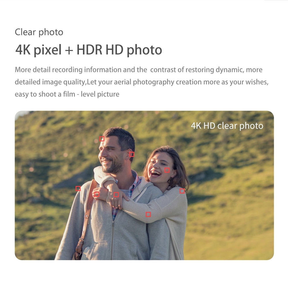 Mini Drone 4K 1080P HD WiFi Pliable quadrirotor Maintien d'altitude