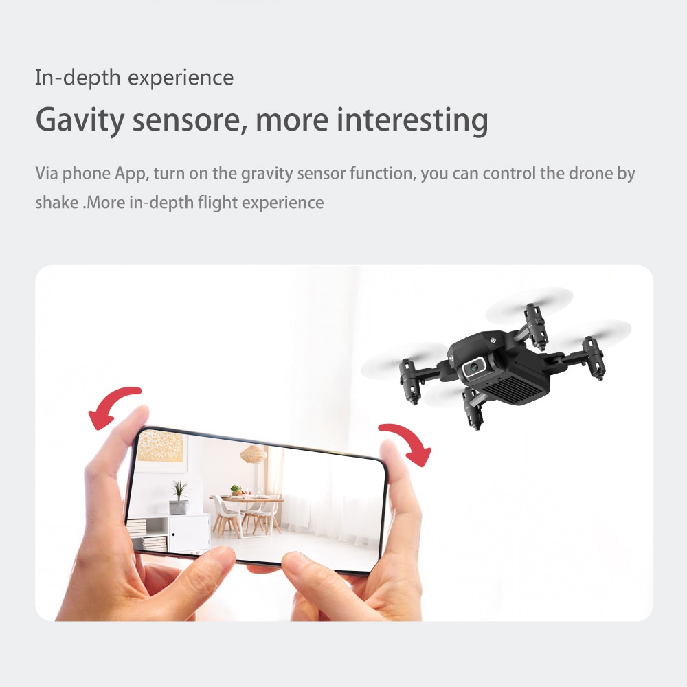 Mini Drone 4K 1080P HD WiFi Pliable quadrirotor Maintien d'altitude