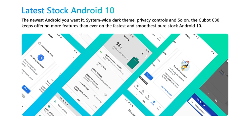 Cubot C30 Quad caméra 48MP+32MP 8GB + 256GB Version Global