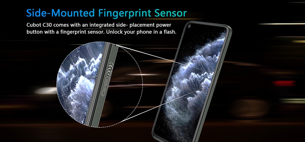 Cubot C30 Quad caméra 48MP+32MP 8GB + 256GB Version Global