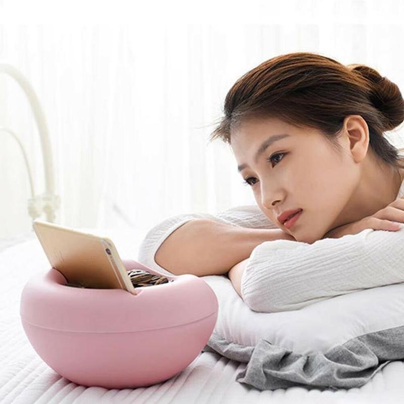 Bol à collation pour paresseux avec support de téléphone