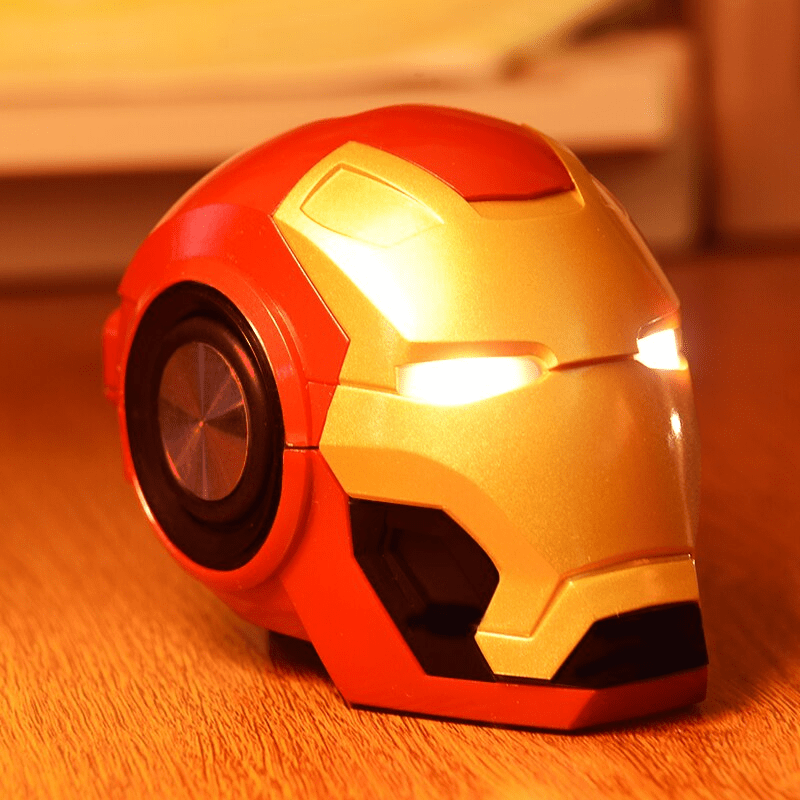 Haut-parleur Iron man Bluetooth sans fil portable avec TF et FM