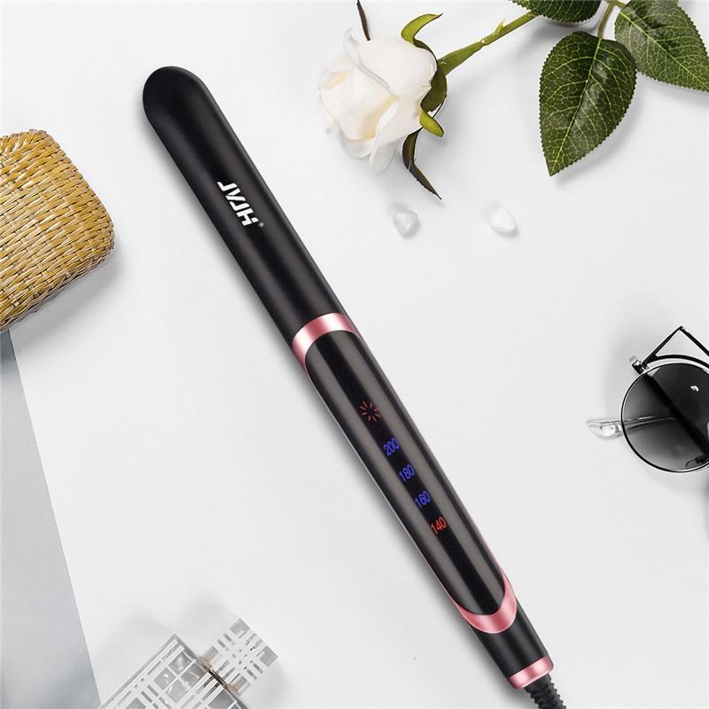 Fer à lisser professionnel, fer à friser, appareil pour cheveux, plat, Ion négatif, infrarouge à affichage LED