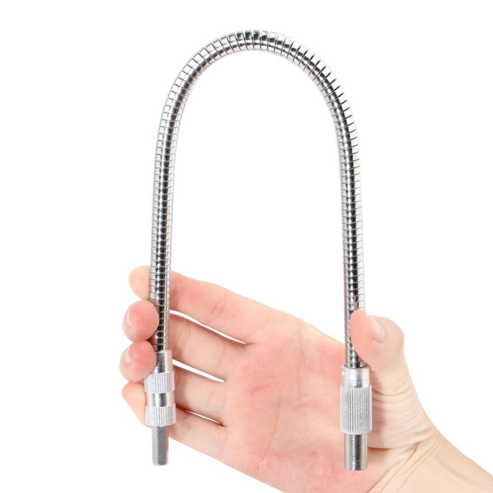 perceuse électronique métallique hexagonale 1/4 ", arbre Flexible embouts d'extension tournevis porte-embout Dremel connecter tige de liaison accessoires