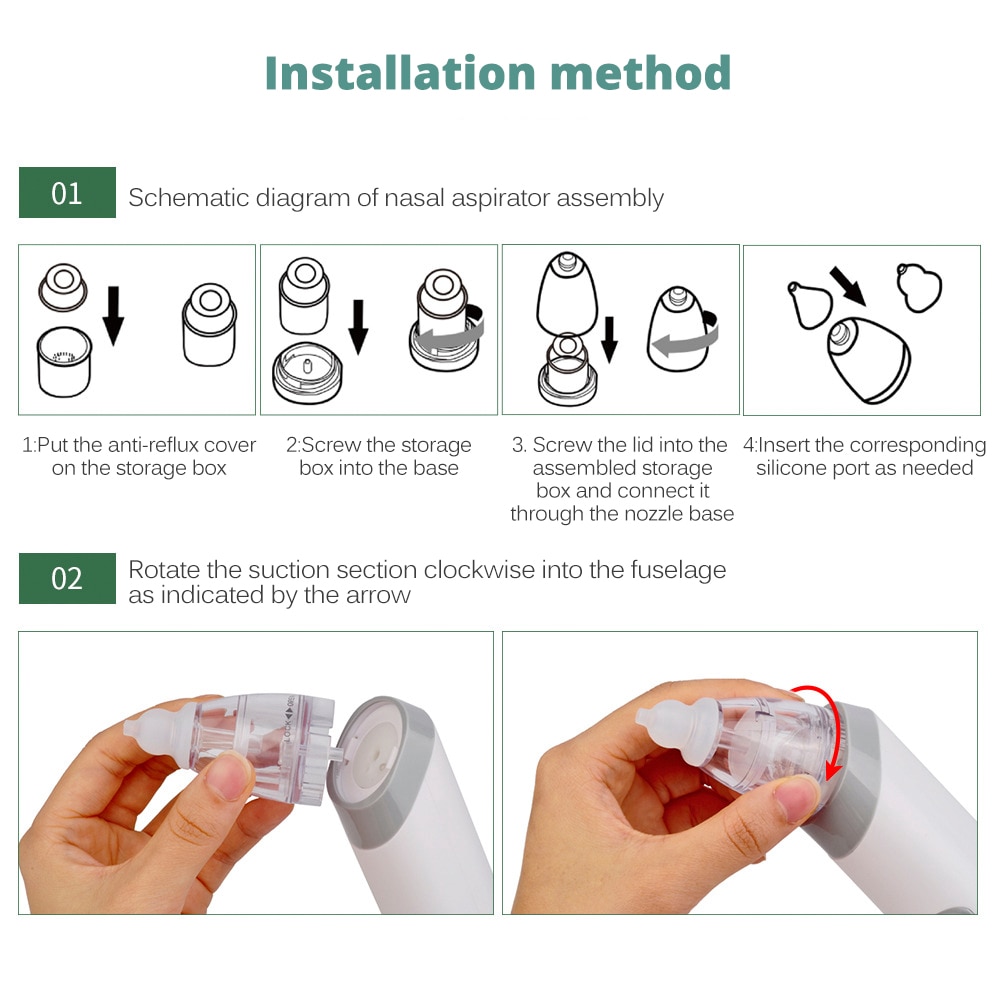 Aspirateur nasal réglable pour bébé - EUROTOPSHOPPING