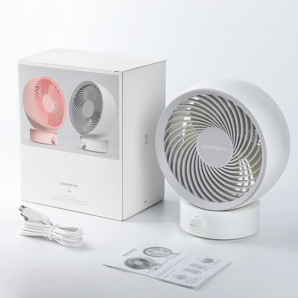 ventilateur de bureau USB, petit ventilateur de Table personnel avec vent fort, fonctionnement silencieux, Portable, pour bureau et chambre à coucher