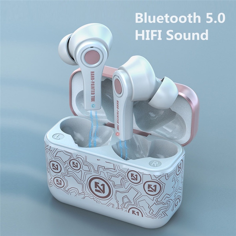 Écouteurs sans fil Bluetooth 5.0 TWS, casque de jeu, oreillettes de Sport, avec boîte de charge