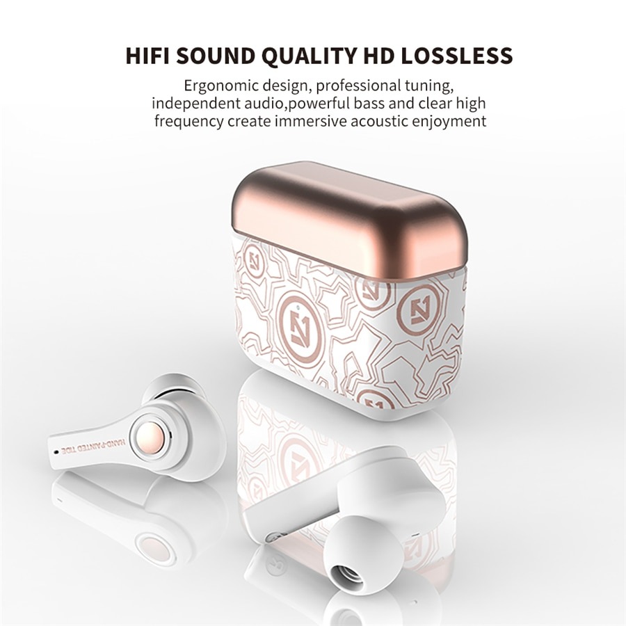 Écouteurs sans fil Bluetooth 5.0 TWS, casque de jeu, oreillettes de Sport, avec boîte de charge