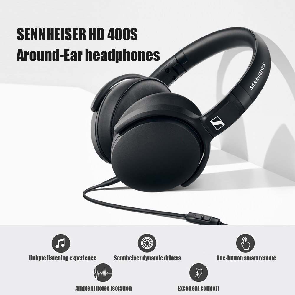 Sennheiser – écouteurs intra-auriculaires HD 400S, Isolation du bruit, stéréo