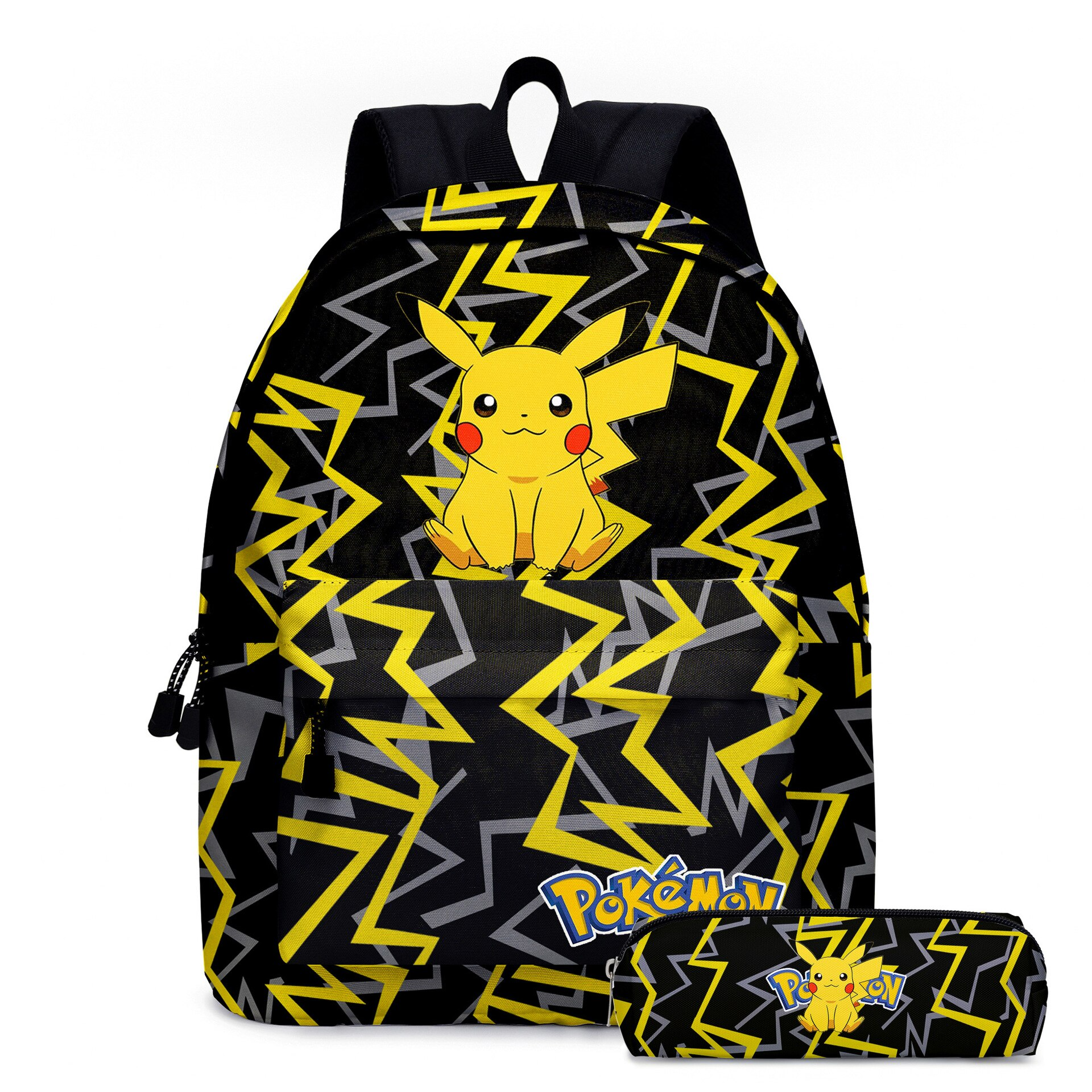 sac à dos de grande capacité pour enfants et adolescents, sac d'école Pokemon, Pikachu
