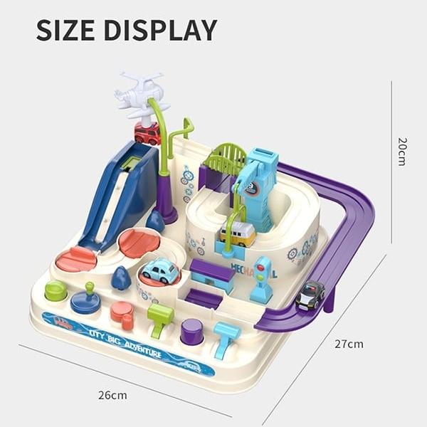 Piste de course mécanique et interactive